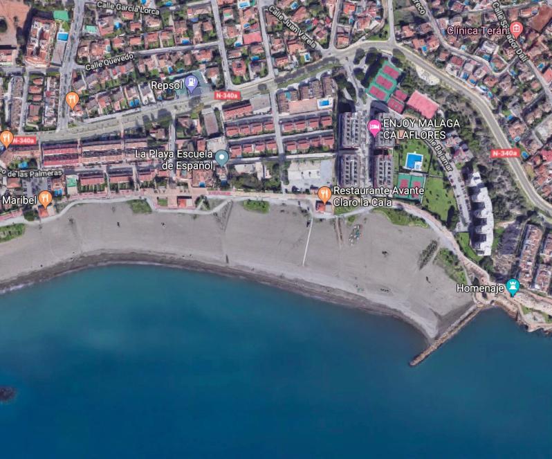 Playa La Cala In Front Of The Beach Free Parking Málaga Exterior foto